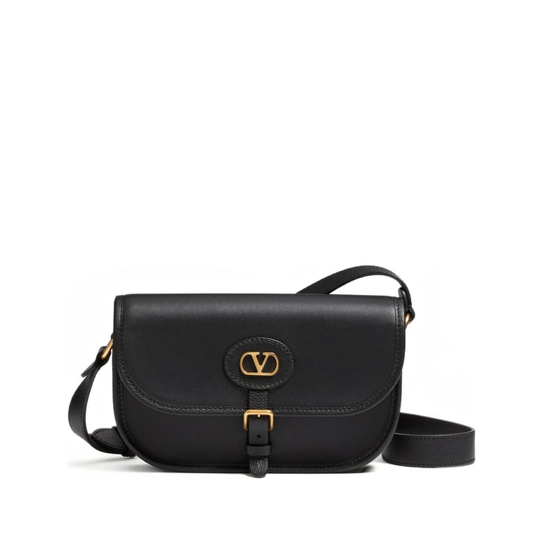 bum bag vlogo signature black calfskin by Selfnex