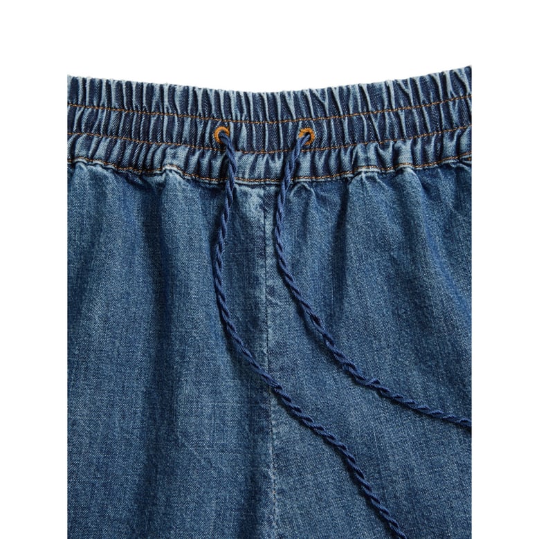 shorts v-motif chambray blue by Selfnex