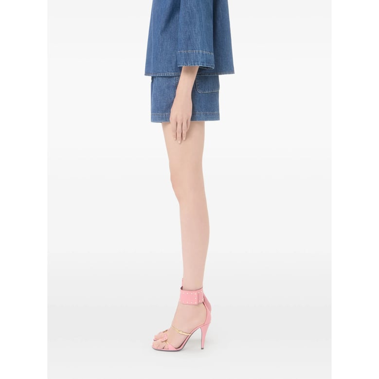 shorts v-motif chambray blue by Selfnex
