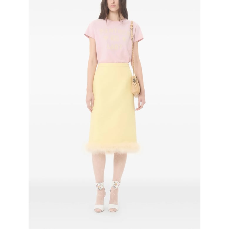 crew-neck t-shirt pink by Selfnex