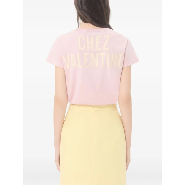 crew-neck t-shirt pink by Selfnex