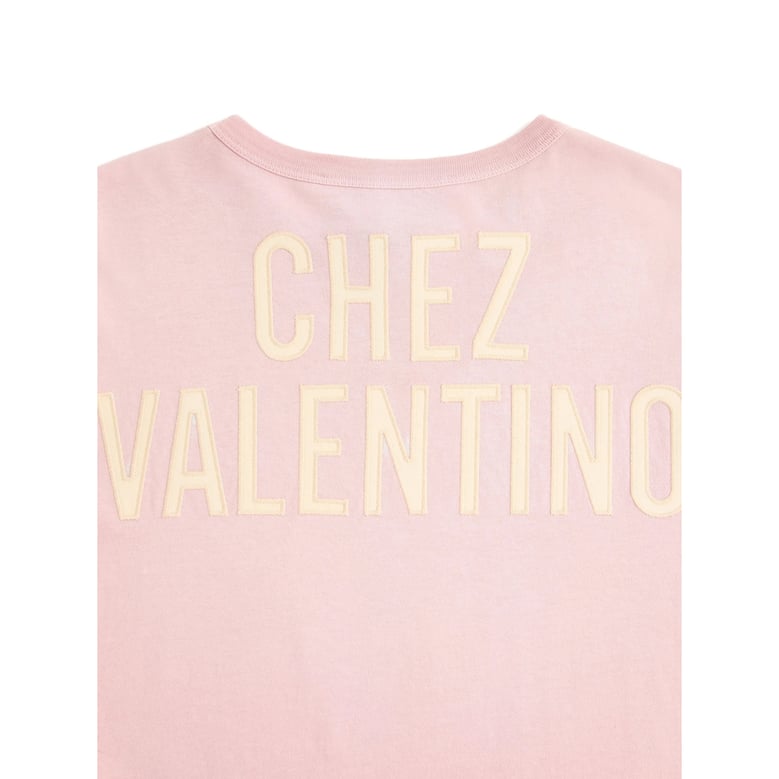 crew-neck t-shirt pink by Selfnex