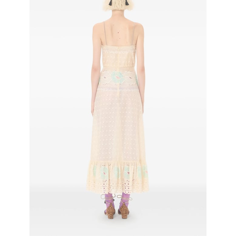 light yellow floral dress by Selfnex
