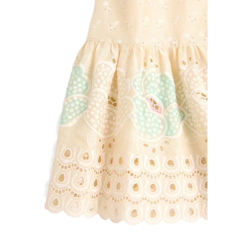 light yellow floral dress by Selfnex