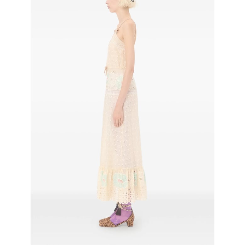 light yellow floral dress by Selfnex