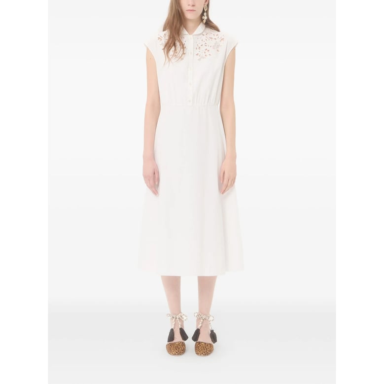 midi dress white by Selfnex