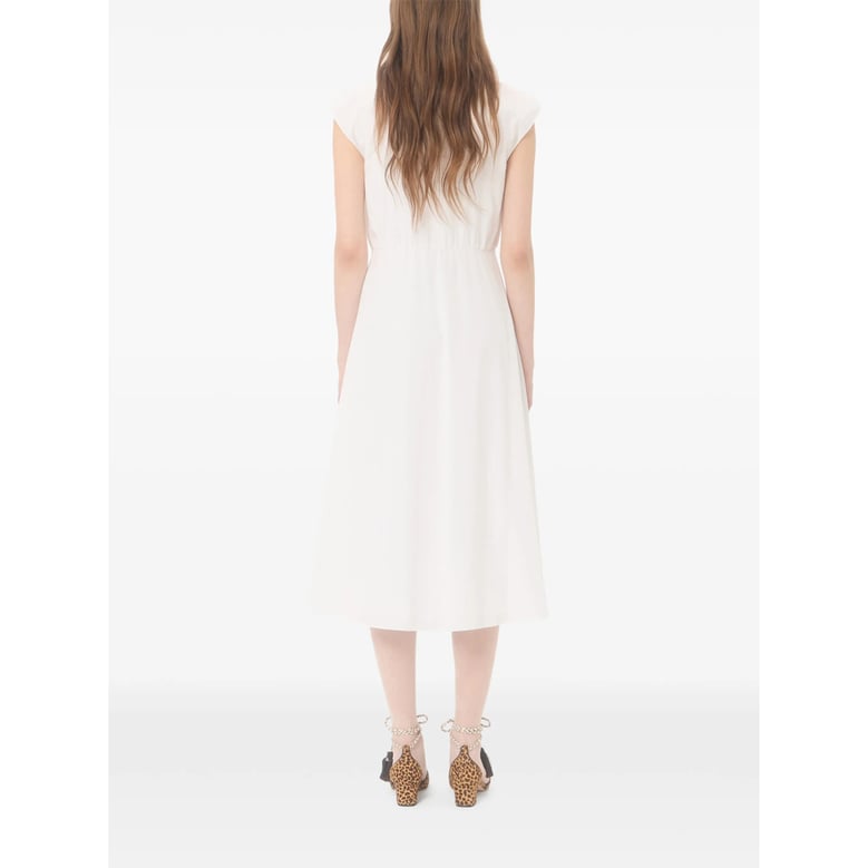 midi dress white by Selfnex