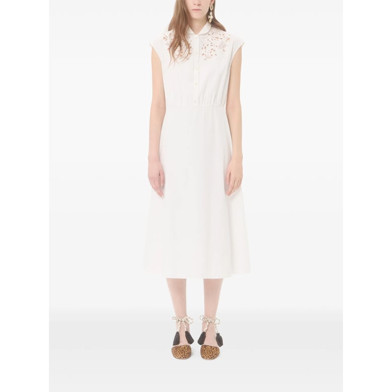 midi dress white by Selfnex