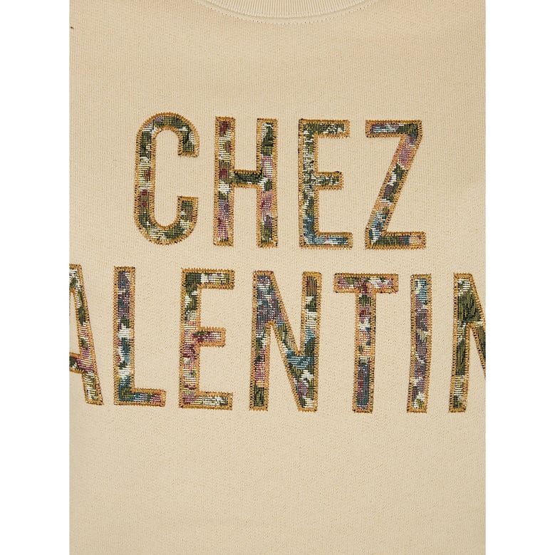 floral pattern crew neck sweatshirt by Selfnex