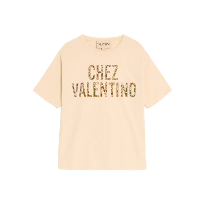 t-shirt cream floral print by Selfnex