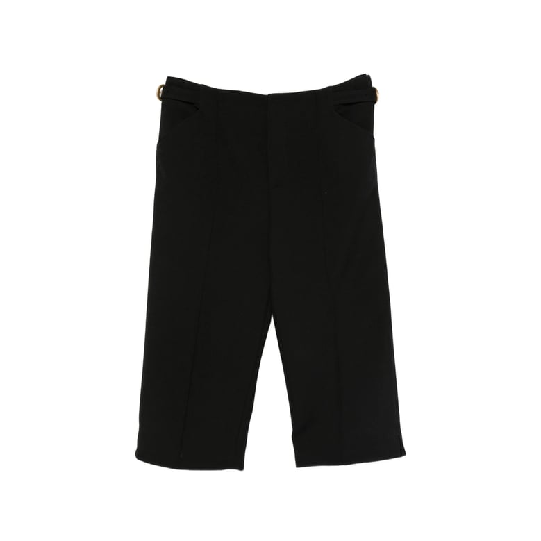 cropped wool trousers by Selfnex