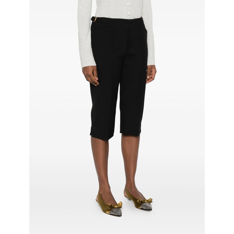 cropped wool trousers by Selfnex