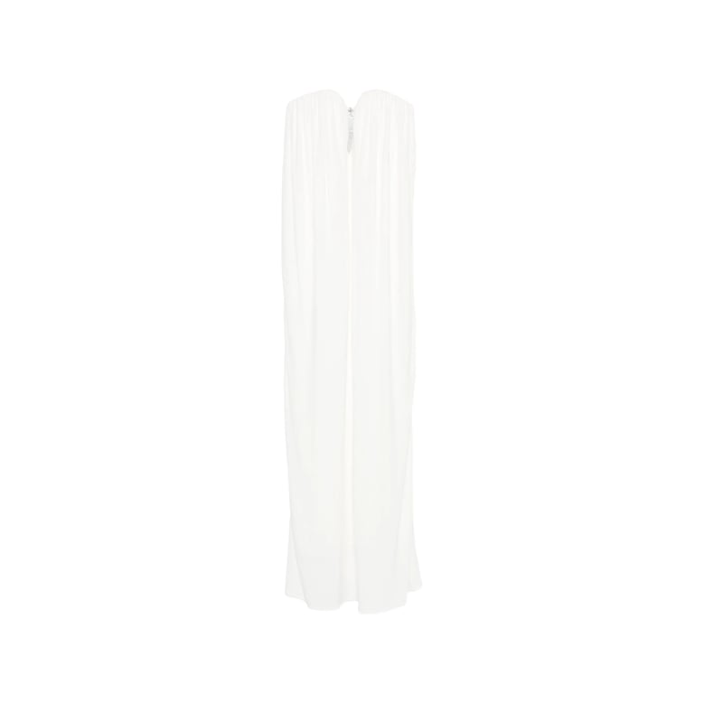 gathered detailing strapless dress by Selfnex