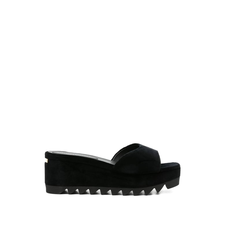platform sole open toe shoes by Selfnex