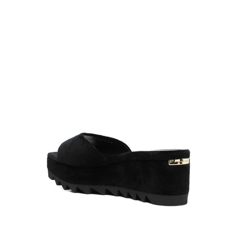 platform sole open toe shoes by Selfnex