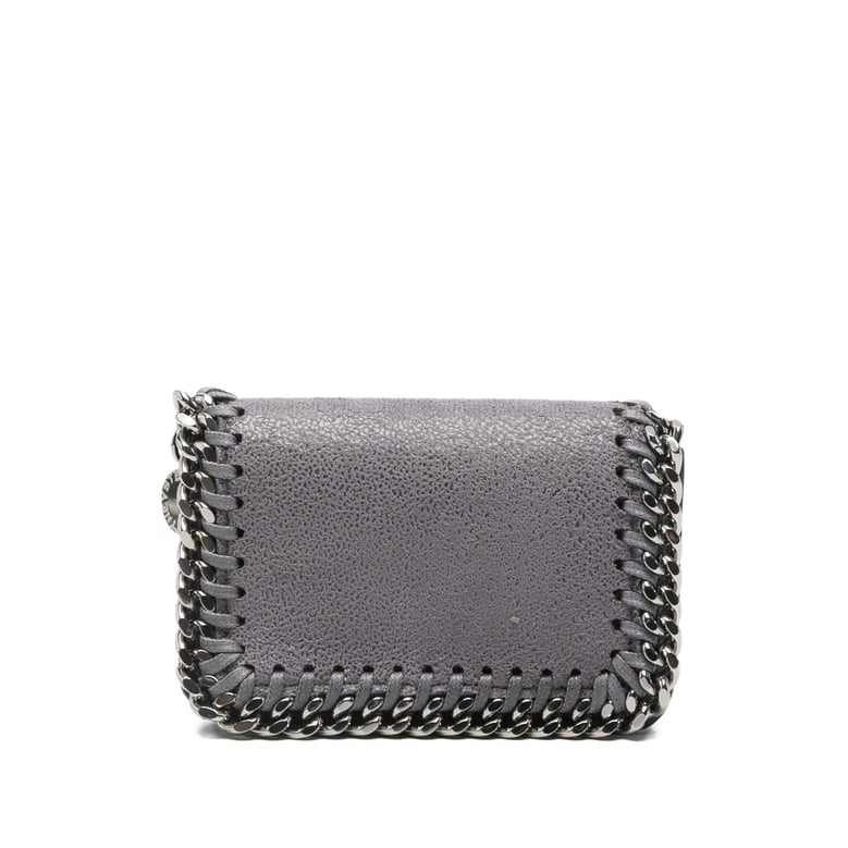 grey chain trim leather goods by Selfnex