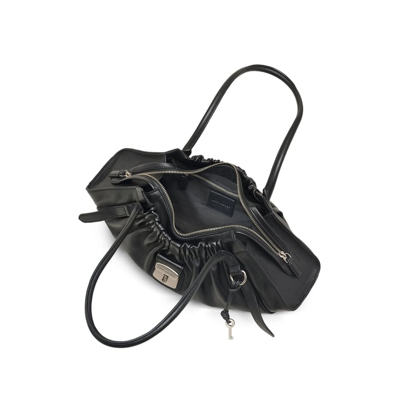 satchel bag nappa leather black by Selfnex