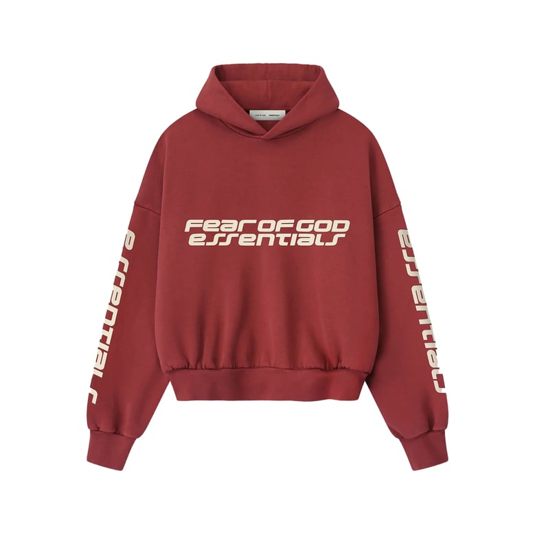 hooded sweatshirt crimson red by Selfnex