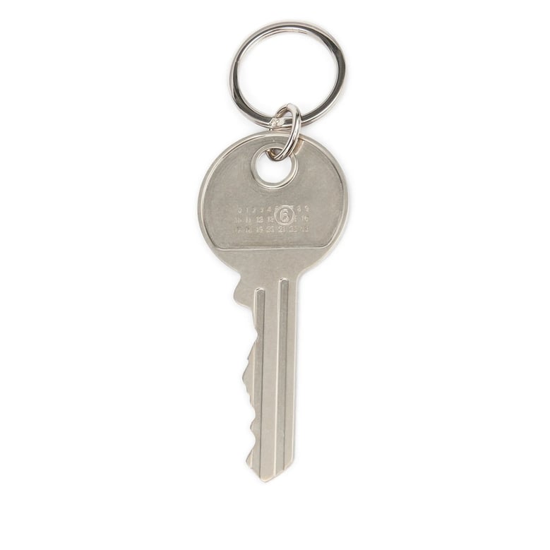 keyring with silver key shape detail by Selfnex