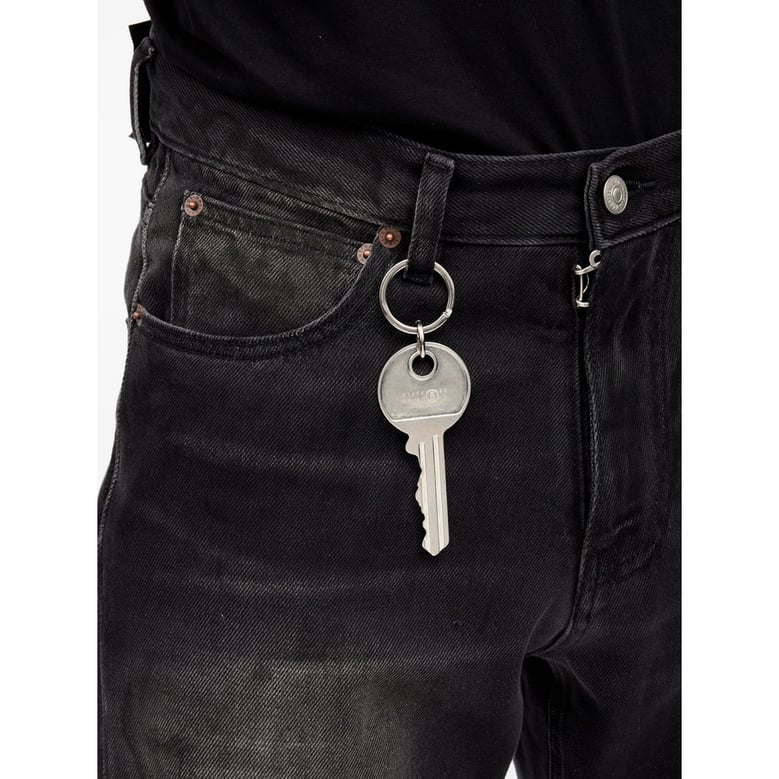 keyring with silver key shape detail by Selfnex