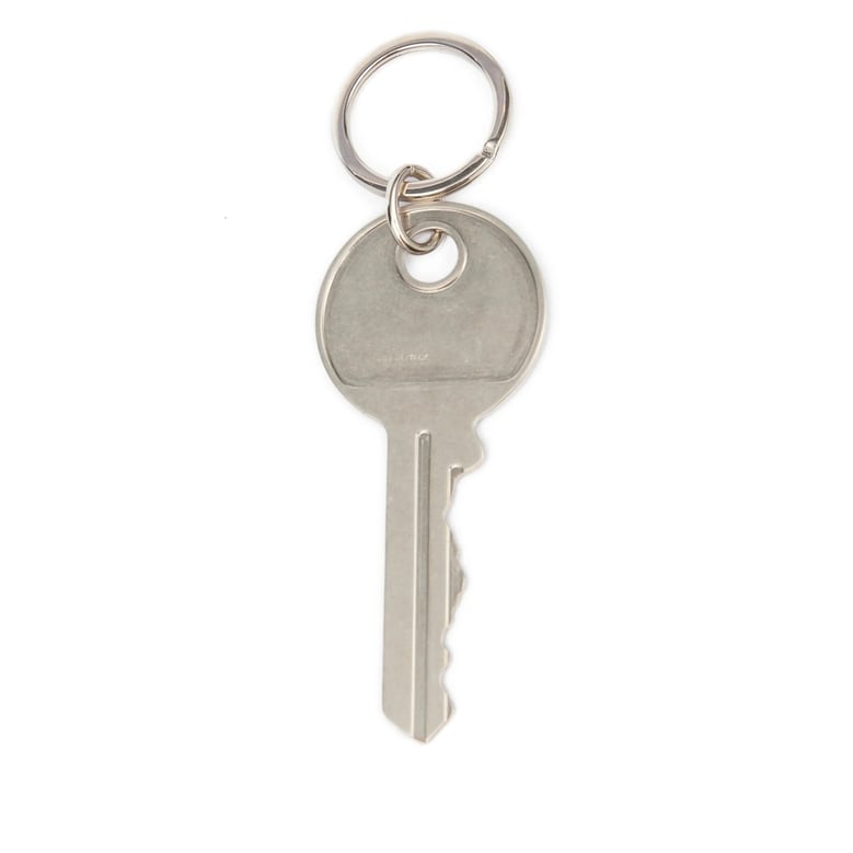 keyring with silver key shape detail by Selfnex
