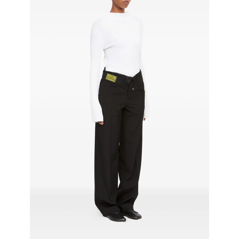 tailored trousers straight leg black by Selfnex