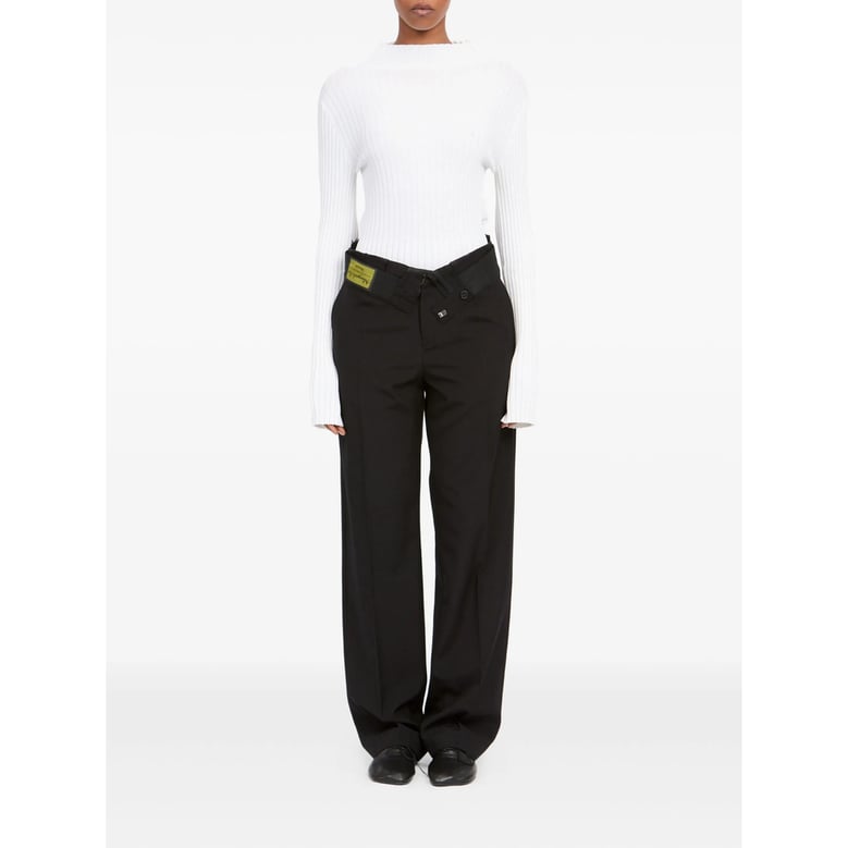 tailored trousers straight leg black by Selfnex