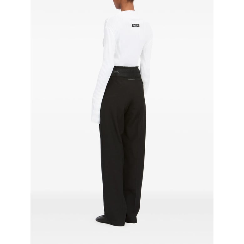 tailored trousers straight leg black by Selfnex