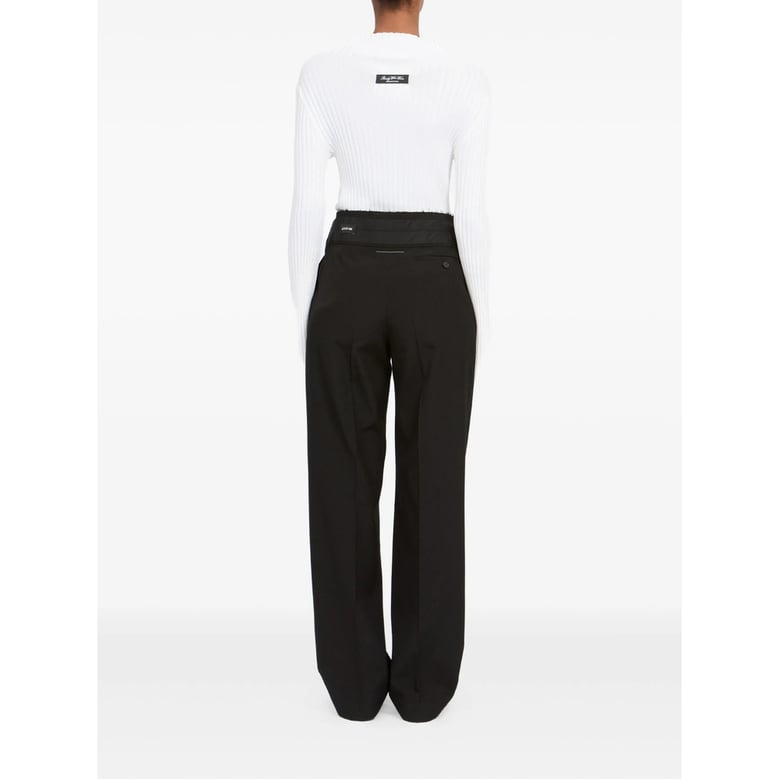 tailored trousers straight leg black by Selfnex