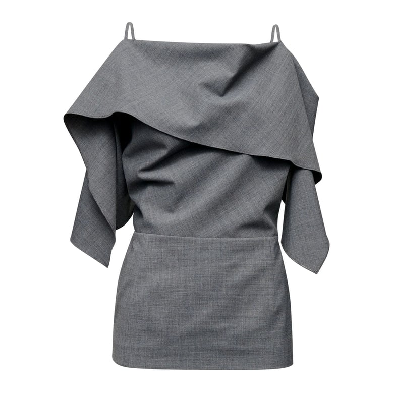 top with ruffled detail and spaghetti straps by Selfnex