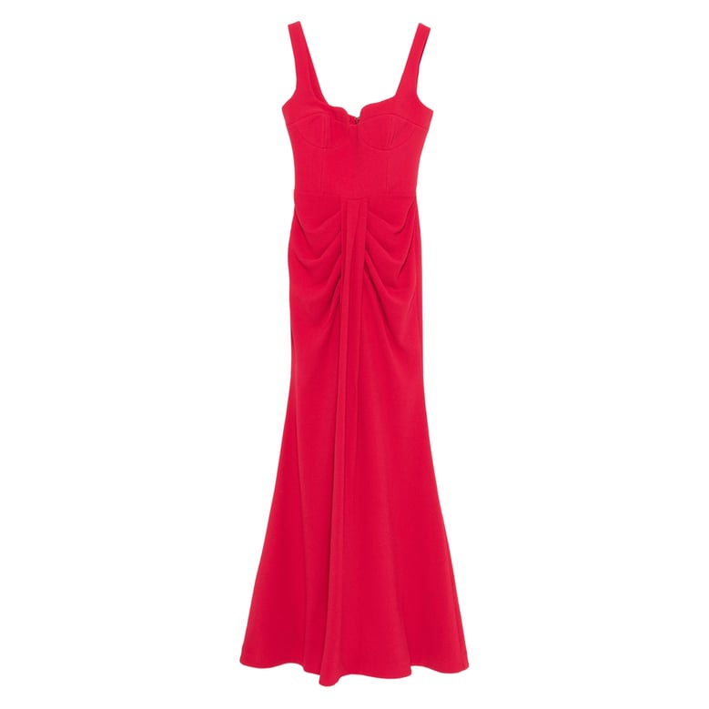dress with pleated detail and fitted bodice by Selfnex