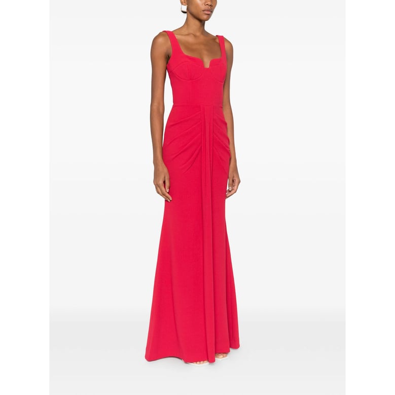 dress with pleated detail and fitted bodice by Selfnex