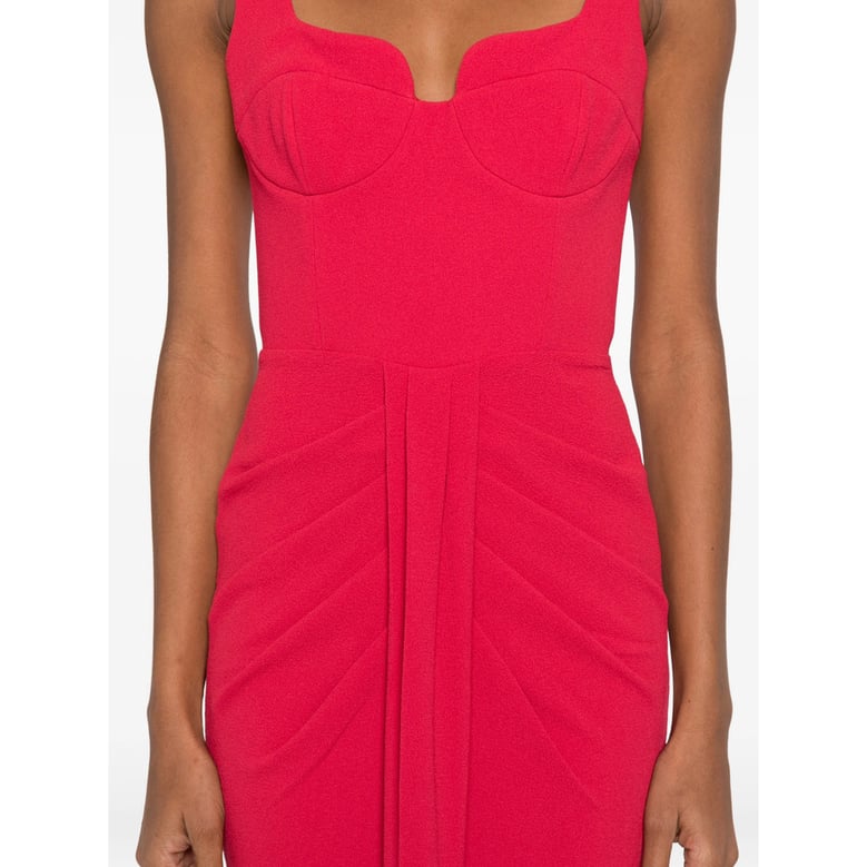 dress with pleated detail and fitted bodice by Selfnex