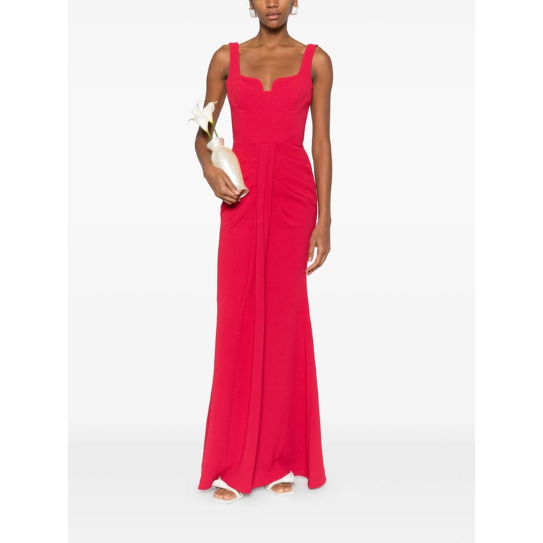 dress with pleated detail and fitted bodice by Selfnex