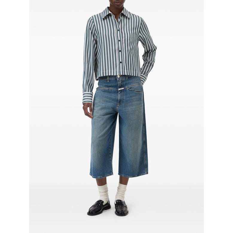 green striped pattern shirt by Selfnex