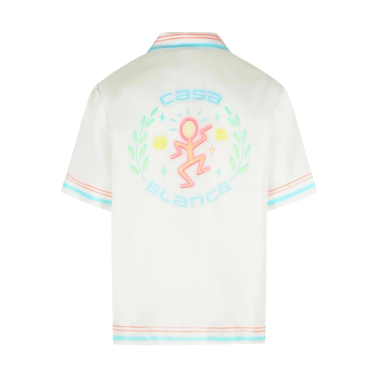 white camp collar shirt with pocket by Selfnex