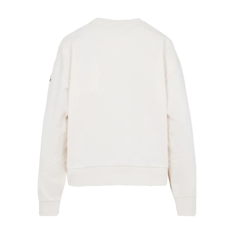 ecru embroidered logo sweatshirt by Selfnex