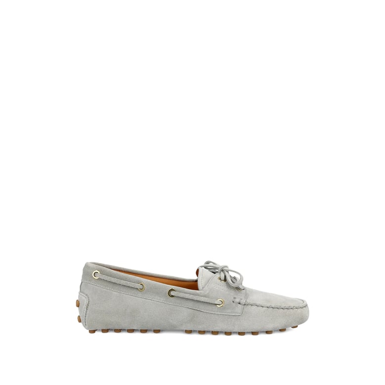 grey slip-on shoes with tie detail by Selfnex