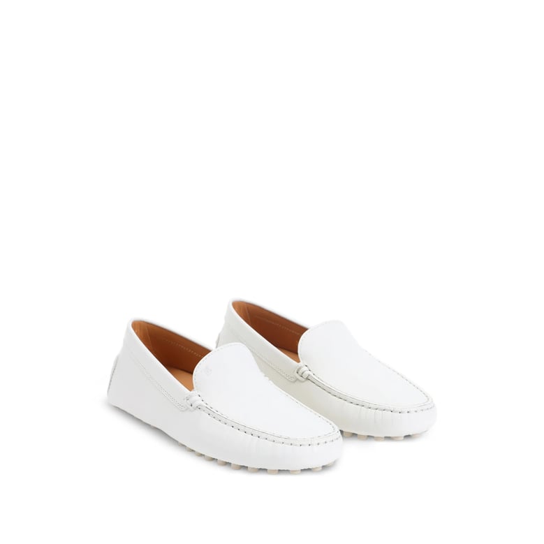 white leather shoes with gold-tone studs by Selfnex