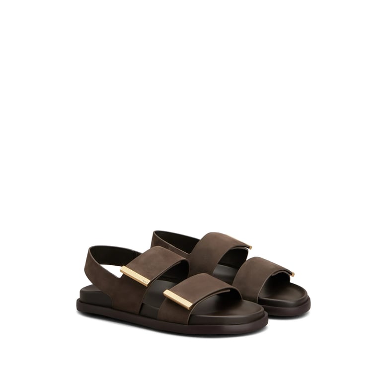 slingback strap shoes with rubber sole by Selfnex