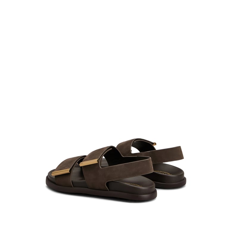 slingback strap shoes with rubber sole by Selfnex