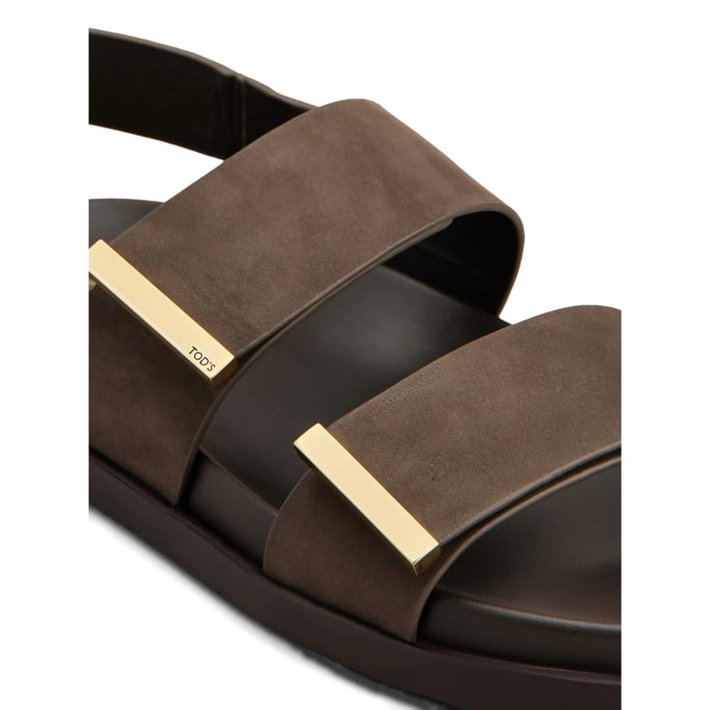 slingback strap shoes with rubber sole by Selfnex