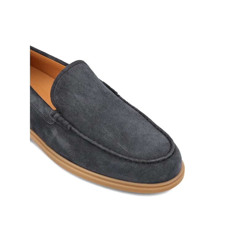 blue round toe loafers by Selfnex
