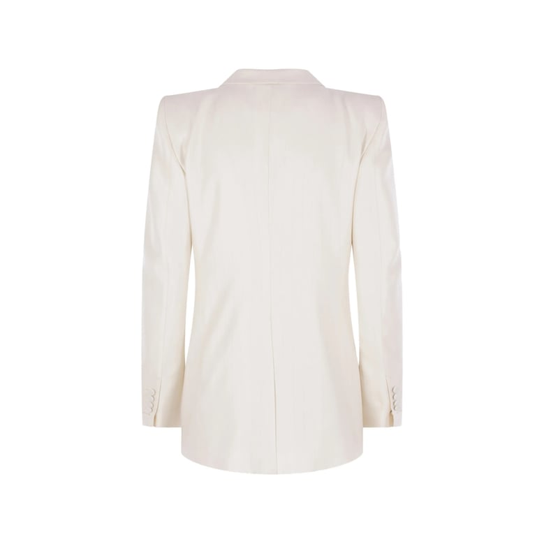 blazer double-breasted white pinstripe by Selfnex