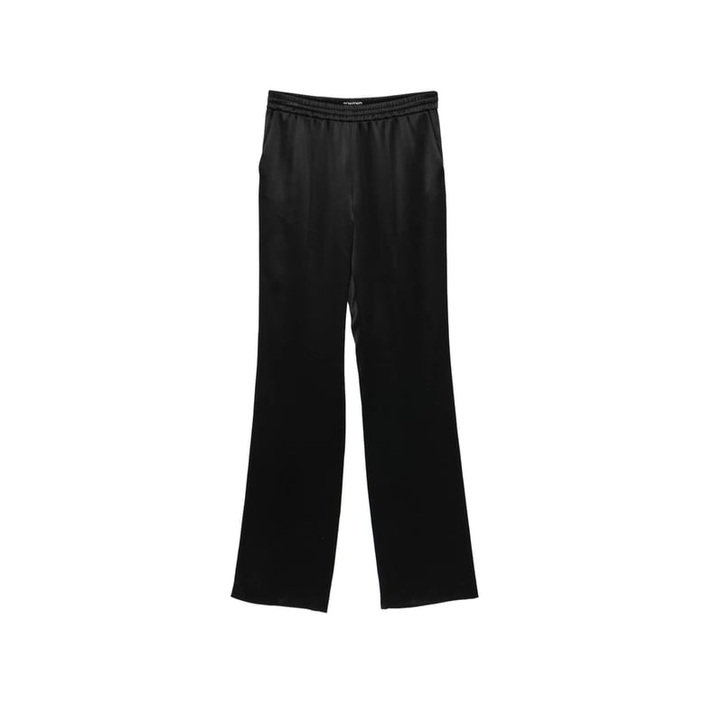 wide leg pants with elasticated waistband by Selfnex