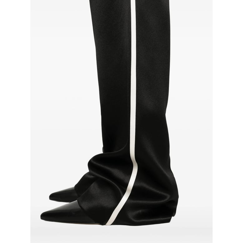 wide leg pants with elasticated waistband by Selfnex