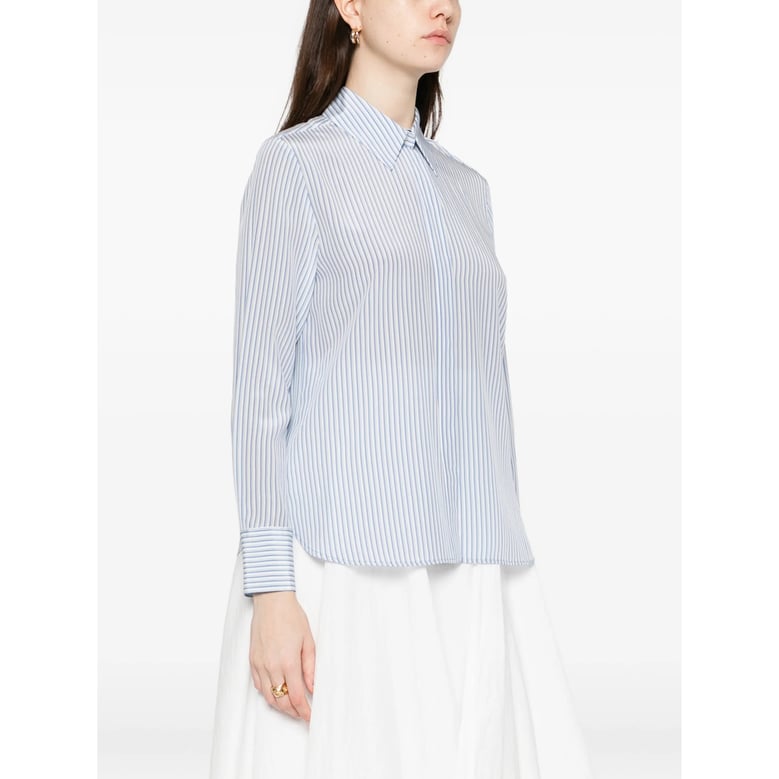 light blue stripe pattern shirt by Selfnex