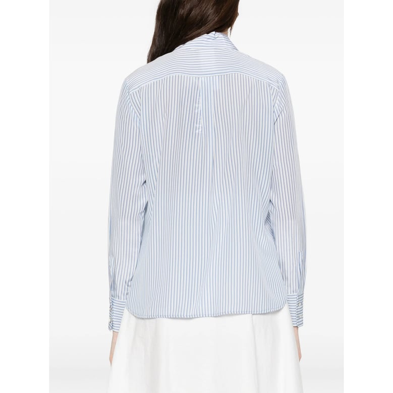 light blue stripe pattern shirt by Selfnex