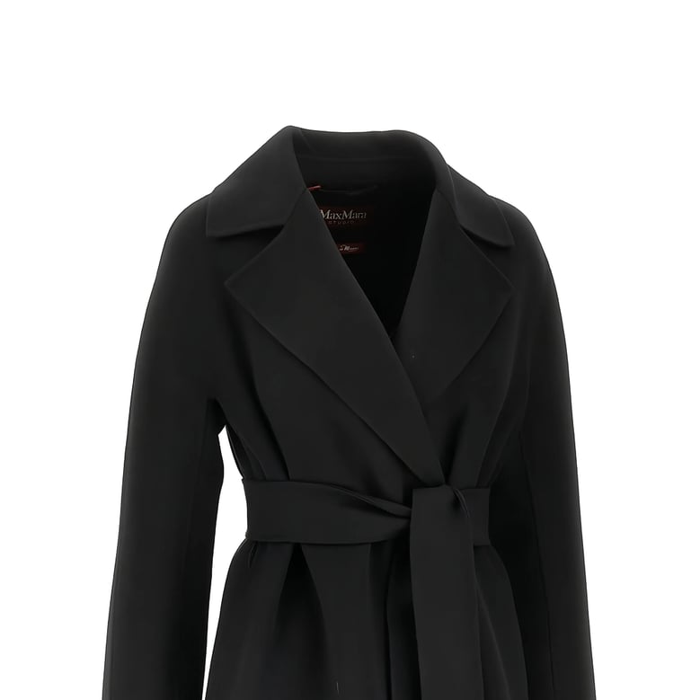 coat virgin wool black by Selfnex