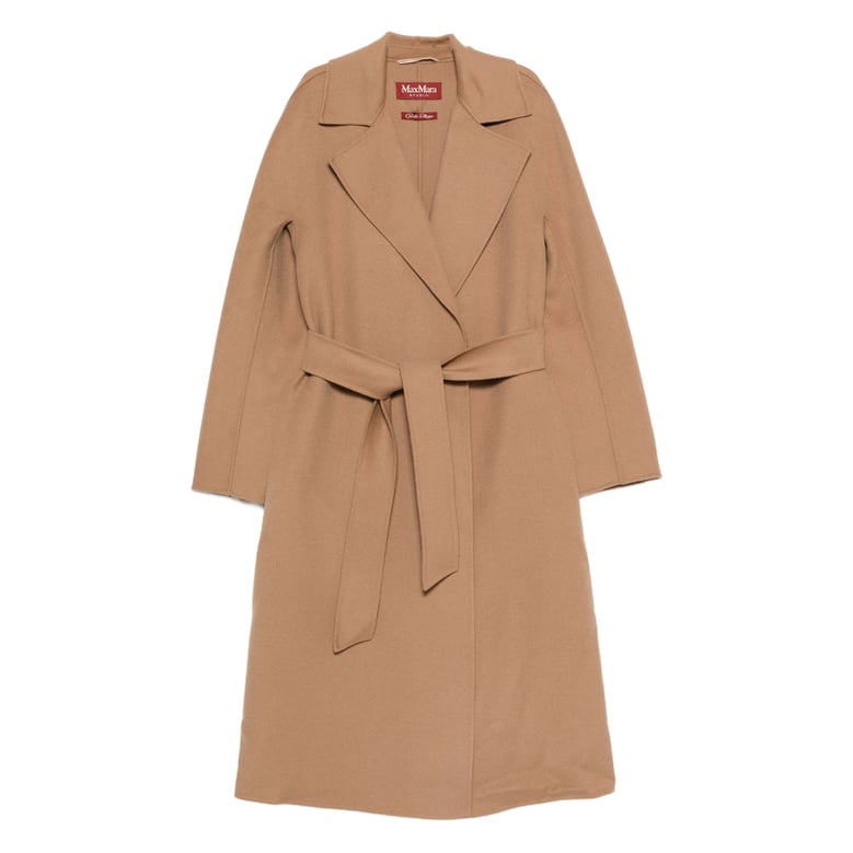 oversized coat with detachable waist belt by Selfnex